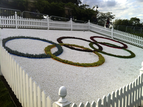 Olympic Rings on Henman Hill